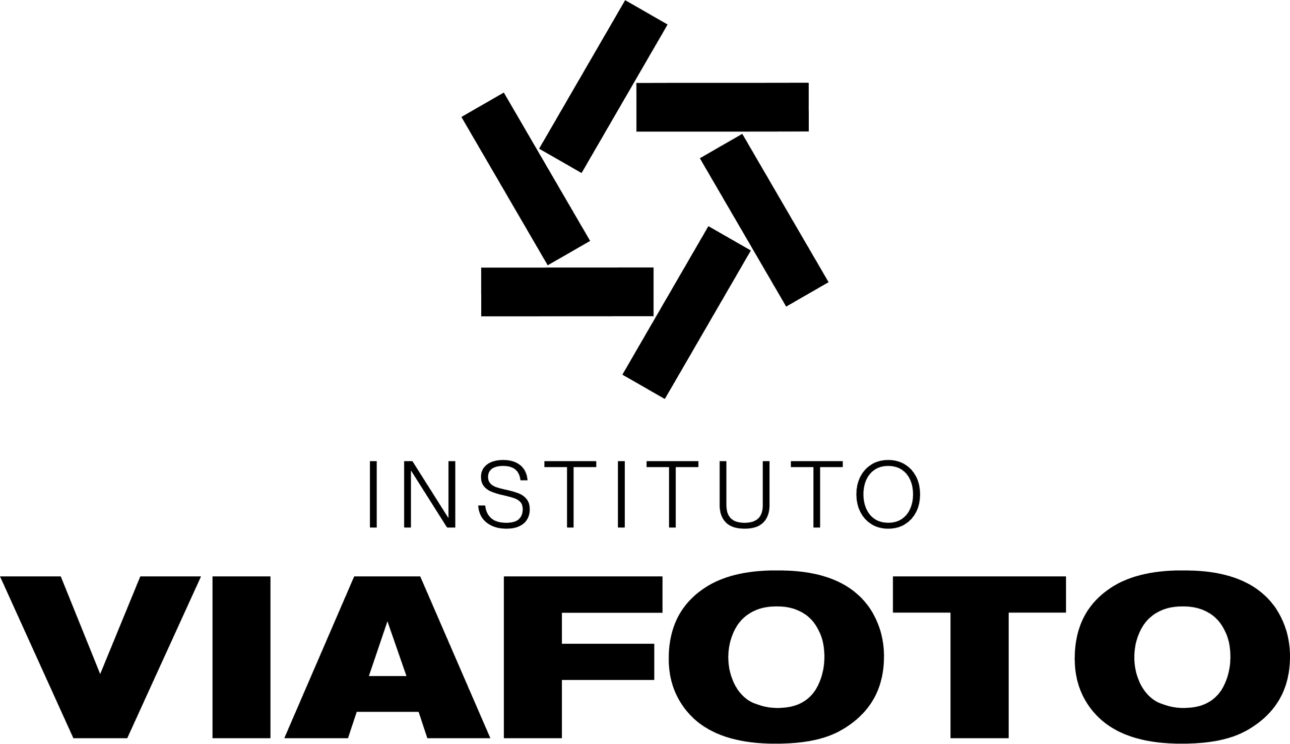 Logo Instituto ViaFoto Vertical Preto
